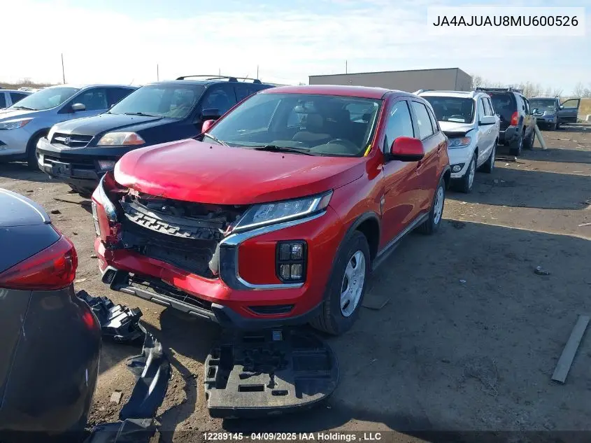 2021 Mitsubishi Rvr Es VIN: JA4AJUAU8MU600526 Lot: 12289145