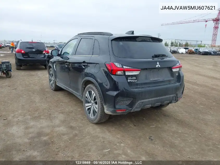 2021 Mitsubishi Rvr Se/Sel/Le/Gt VIN: JA4AJVAW5MU607621 Lot: 12318669