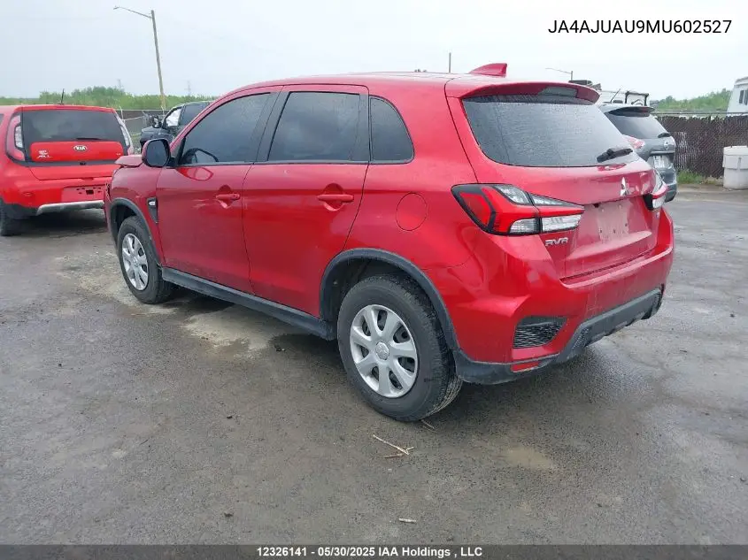 2021 Mitsubishi Rvr Es VIN: JA4AJUAU9MU602527 Lot: 12326141