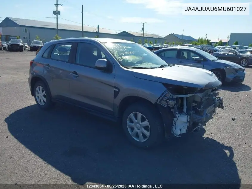 2021 Mitsubishi Rvr Es VIN: JA4AJUAU6MU601027 Lot: 12343054