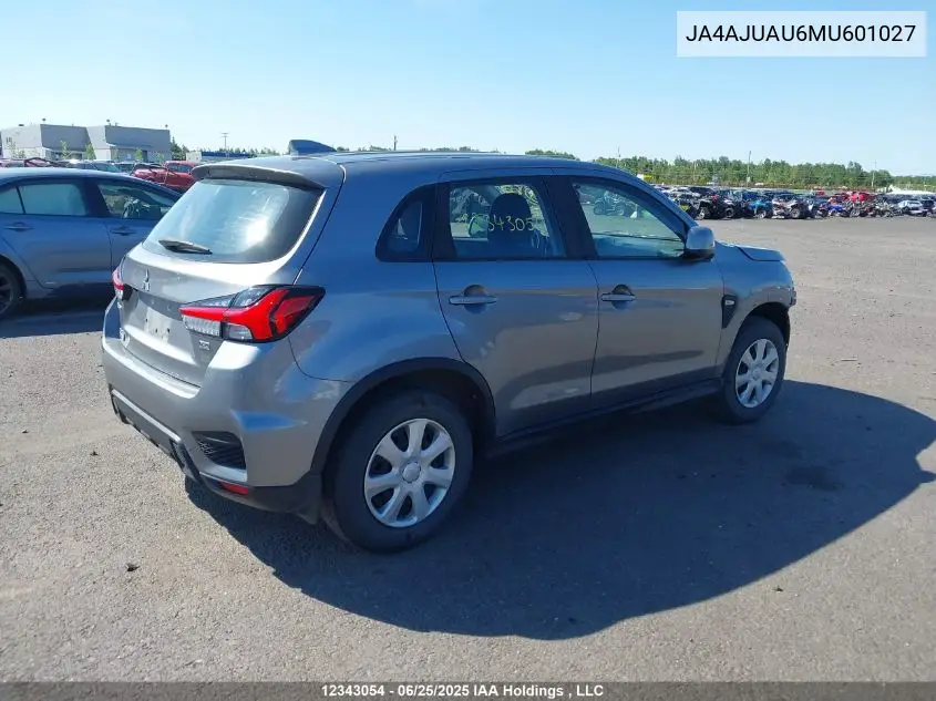 2021 Mitsubishi Rvr Es VIN: JA4AJUAU6MU601027 Lot: 12343054