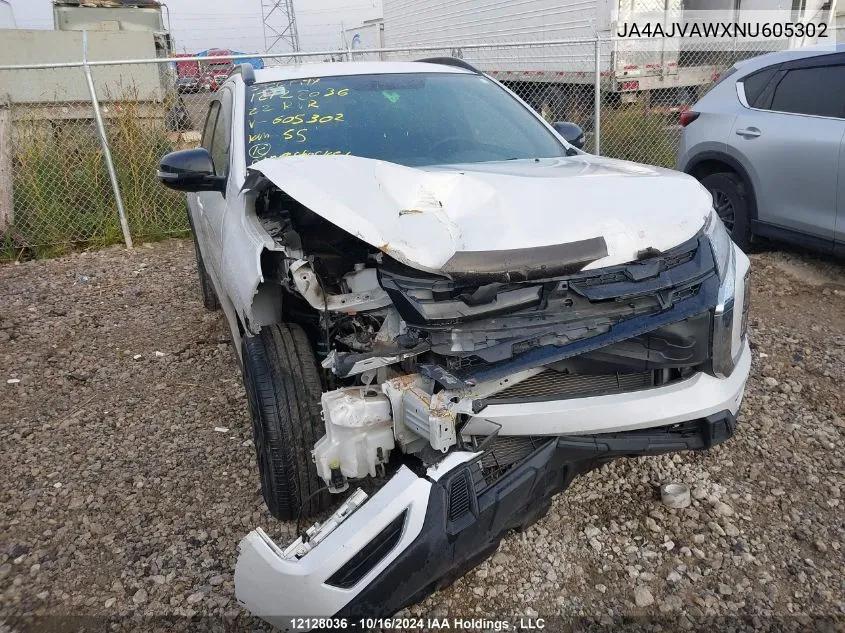 2022 Mitsubishi Rvr VIN: JA4AJVAWXNU605302 Lot: 12128036