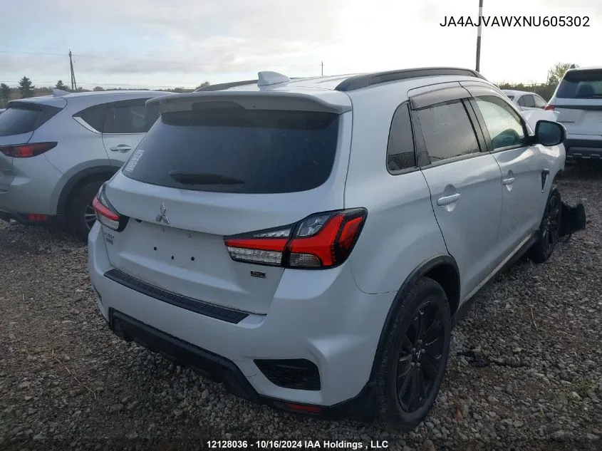 2022 Mitsubishi Rvr VIN: JA4AJVAWXNU605302 Lot: 12128036