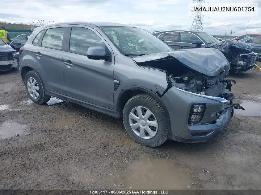 2022 Mitsubishi Rvr Es VIN: JA4AJUAU2NU601754 Lot: 12309117
