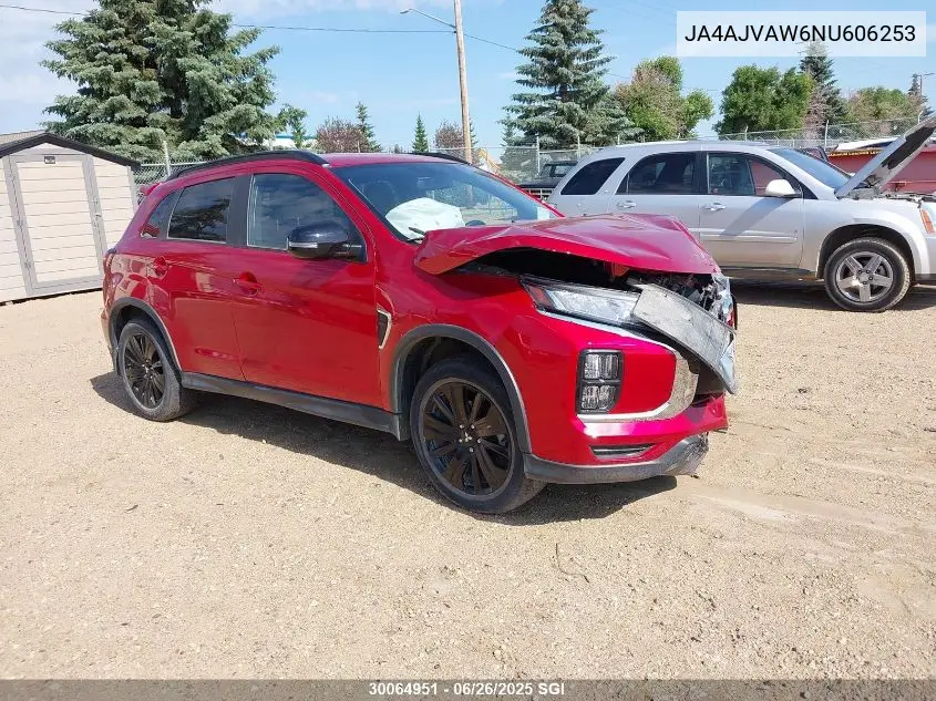 2022 Mitsubishi Rvr Se/Sel/Le/Gt VIN: JA4AJVAW6NU606253 Lot: 30064951
