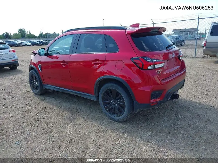 2022 Mitsubishi Rvr Se/Sel/Le/Gt VIN: JA4AJVAW6NU606253 Lot: 30064951