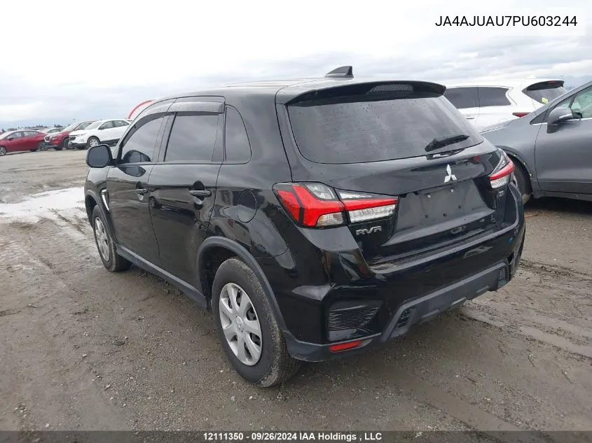 2023 Mitsubishi Rvr Es VIN: JA4AJUAU7PU603244 Lot: 12111350