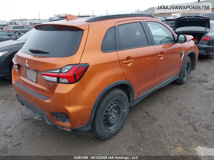 2023 Mitsubishi Rvr Se/Sel/Le/Gt VIN: JA4AJVAWXPU606758 Lot: 12267406