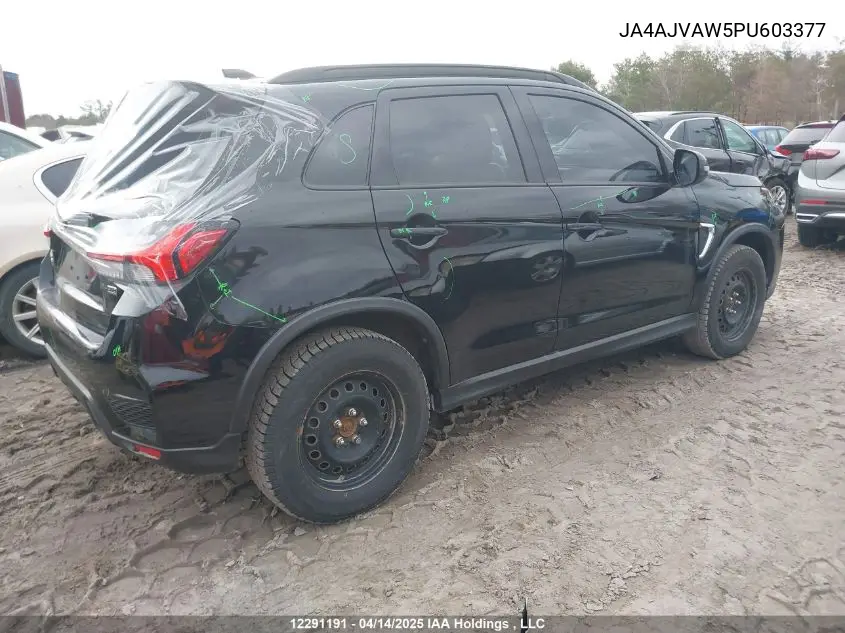 2023 Mitsubishi Rvr VIN: JA4AJVAW5PU603377 Lot: 12291191