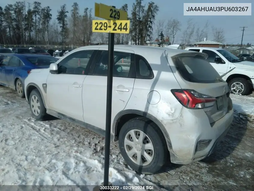 2023 Mitsubishi Rvr Es/Se VIN: JA4AHUAU3PU603267 Lot: 30033222