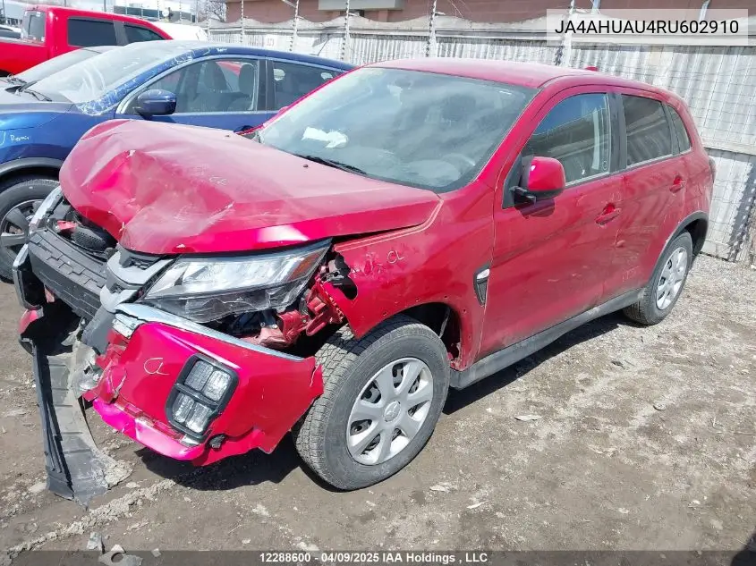 2024 Mitsubishi Rvr Es VIN: JA4AHUAU4RU602910 Lot: 12288600