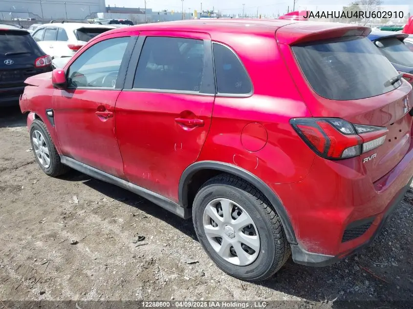 2024 Mitsubishi Rvr Es VIN: JA4AHUAU4RU602910 Lot: 12288600