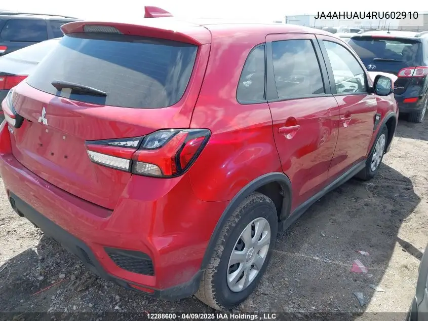 2024 Mitsubishi Rvr Es VIN: JA4AHUAU4RU602910 Lot: 12288600