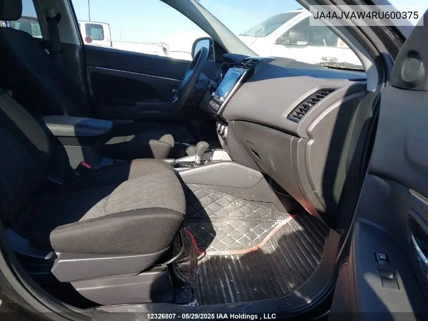 2024 Mitsubishi Rvr Se/Sel/Noir/Gt VIN: JA4AJVAW4RU600375 Lot: 12326807