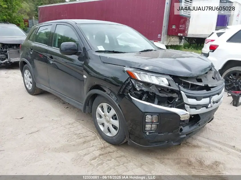 2024 Mitsubishi Rvr VIN: JA4AJUAU7RU605028 Lot: 12333081