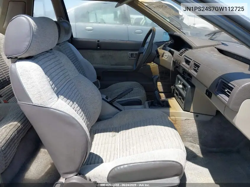 1986 Nissan 200Sx VIN: JN1PS24S7GW112725 Lot: 42533555