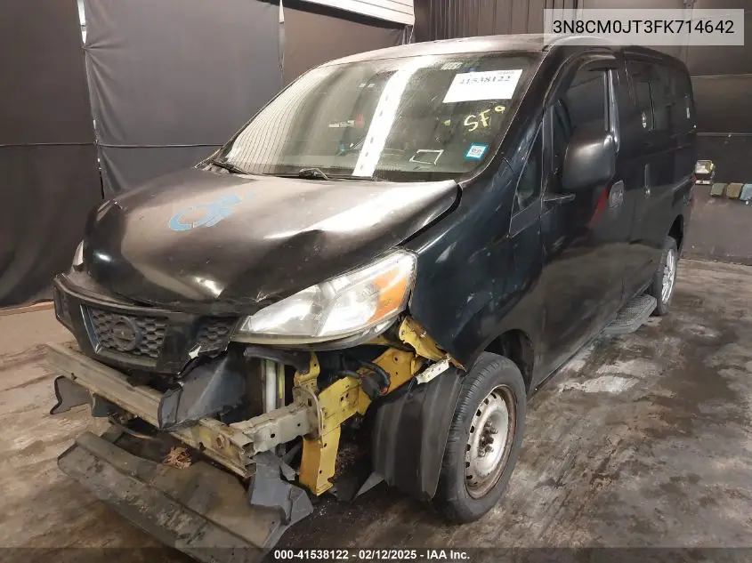 2015 Nissan Nv200 Taxi VIN: 3N8CM0JT3FK714642 Lot: 41538122