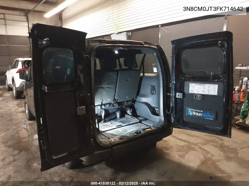 2015 Nissan Nv200 Taxi VIN: 3N8CM0JT3FK714642 Lot: 41538122