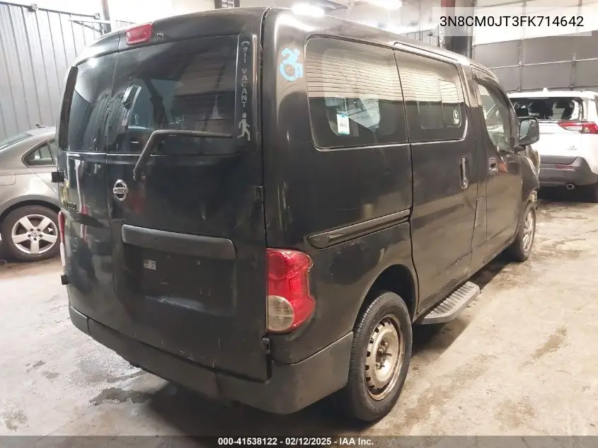 2015 Nissan Nv200 Taxi VIN: 3N8CM0JT3FK714642 Lot: 41538122