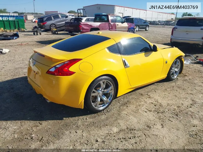 2009 Nissan 370Z Touring VIN: JN1AZ44E69M403769 Lot: 42188735