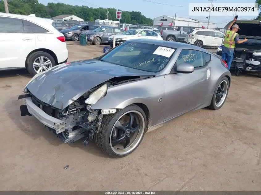 2009 Nissan 370Z VIN: JN1AZ44E79M403974 Lot: 42513537