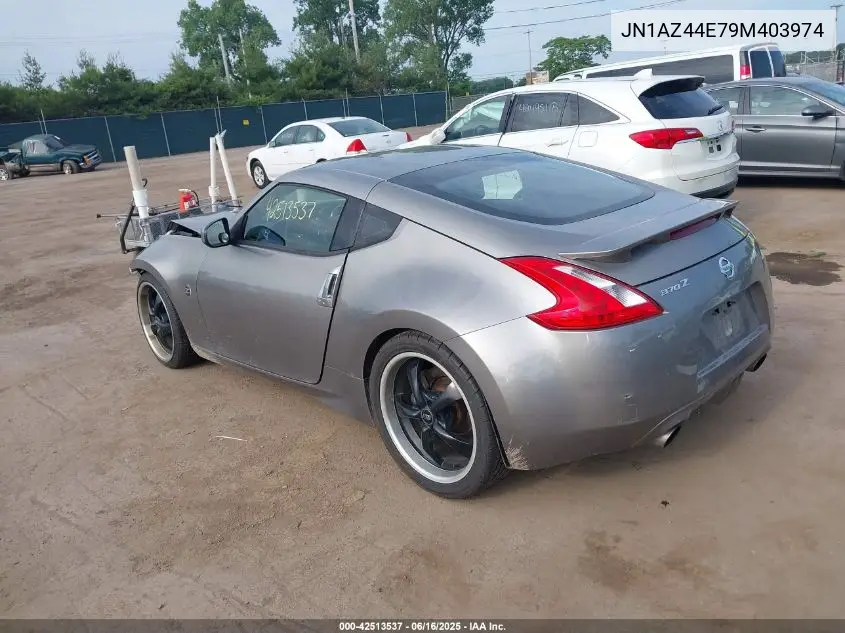 2009 Nissan 370Z VIN: JN1AZ44E79M403974 Lot: 42513537