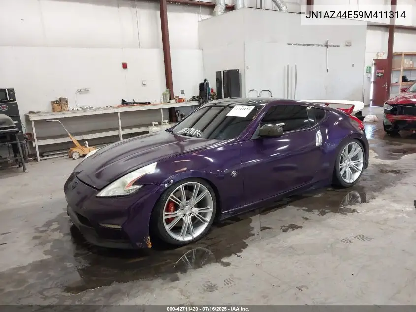 2009 Nissan 370Z VIN: JN1AZ44E59M411314 Lot: 42711420