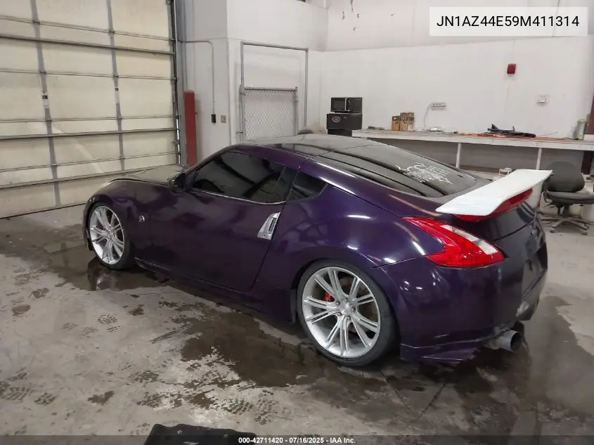 2009 Nissan 370Z VIN: JN1AZ44E59M411314 Lot: 42711420