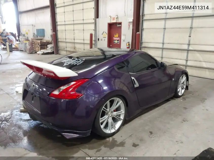 2009 Nissan 370Z VIN: JN1AZ44E59M411314 Lot: 42711420