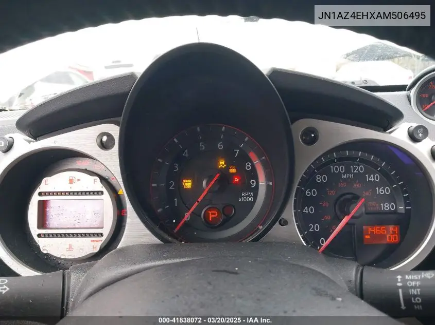 2010 Nissan 370Z VIN: JN1AZ4EHXAM506495 Lot: 41838072