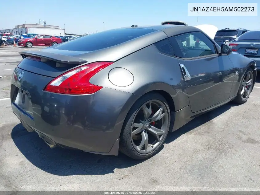 2010 Nissan 370Z Touring VIN: JN1AZ4EH5AM502273 Lot: 42659235