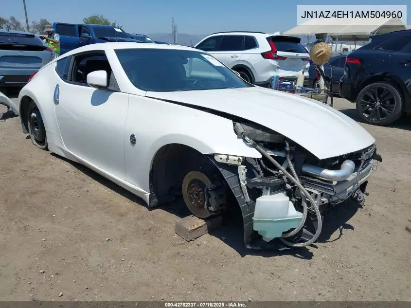 2010 Nissan 370Z VIN: JN1AZ4EH1AM504960 Lot: 42762337