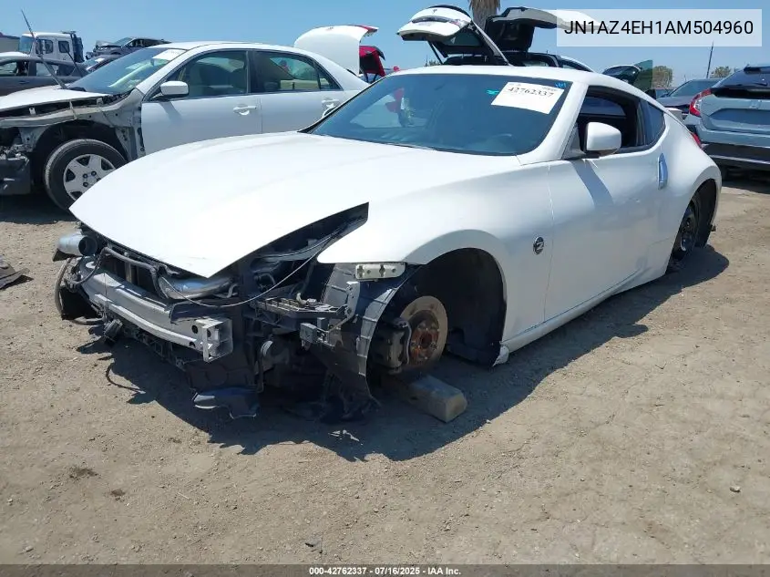 2010 Nissan 370Z VIN: JN1AZ4EH1AM504960 Lot: 42762337