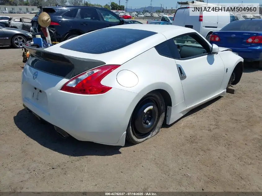 2010 Nissan 370Z VIN: JN1AZ4EH1AM504960 Lot: 42762337