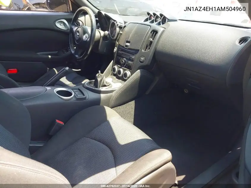 2010 Nissan 370Z VIN: JN1AZ4EH1AM504960 Lot: 42762337