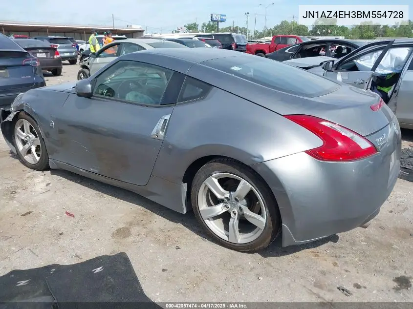 2011 Nissan 370Z VIN: JN1AZ4EH3BM554728 Lot: 42057474