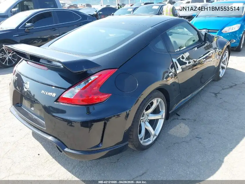 2011 Nissan 370Z Nismo VIN: JN1AZ4EH1BM553514 Lot: 42121005