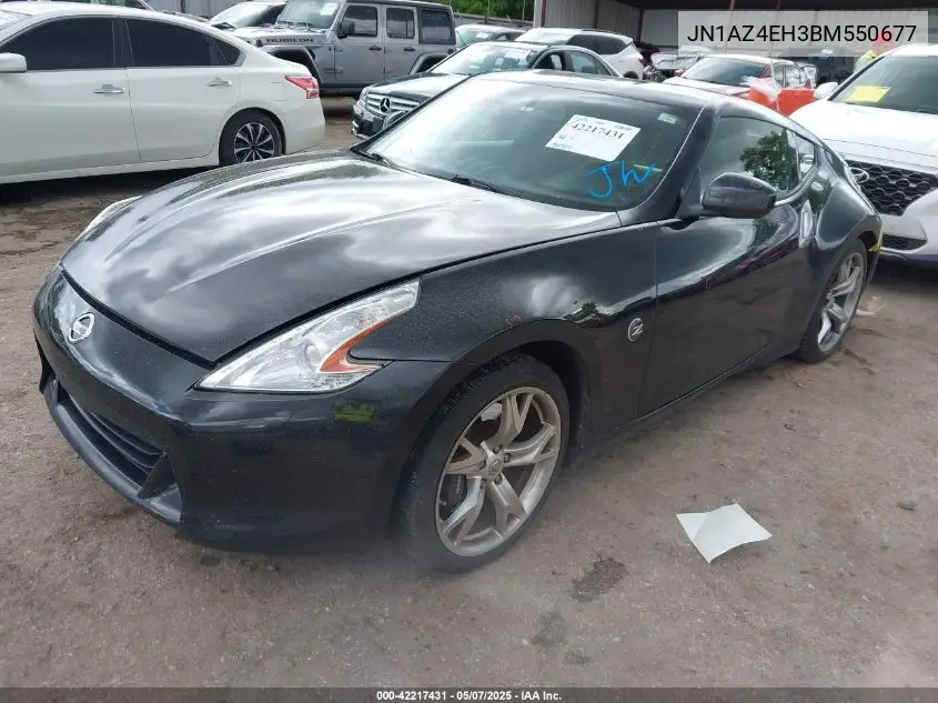 2011 Nissan 370Z VIN: JN1AZ4EH3BM550677 Lot: 42217431