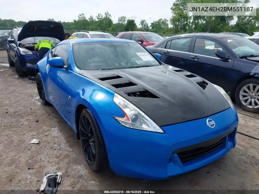 2011 Nissan 370Z VIN: JN1AZ4EH2BM551187 Lot: 42502219