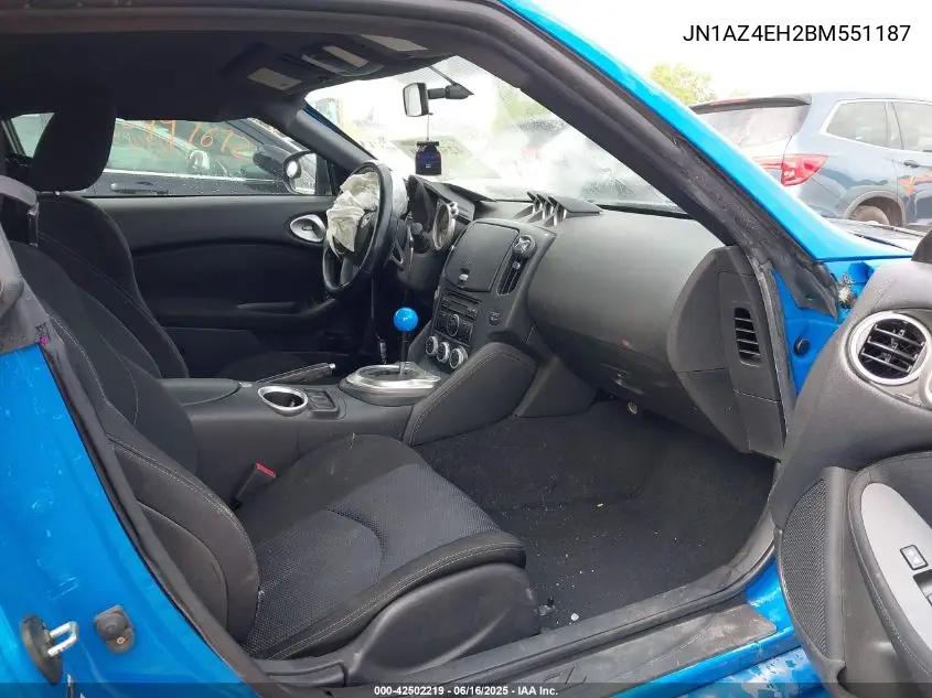2011 Nissan 370Z VIN: JN1AZ4EH2BM551187 Lot: 42502219