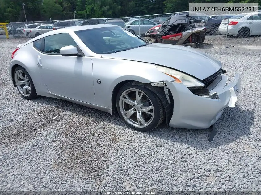 2011 Nissan 370Z Touring VIN: JN1AZ4EH6BM552231 Lot: 42701979