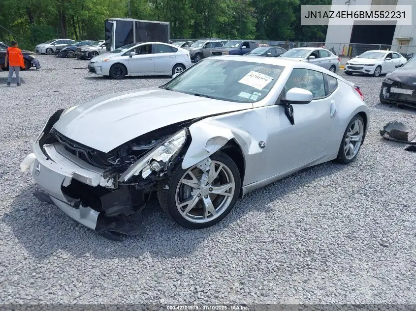 2011 Nissan 370Z Touring VIN: JN1AZ4EH6BM552231 Lot: 42701979