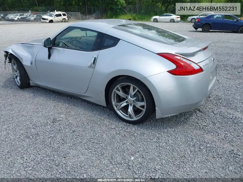 2011 Nissan 370Z Touring VIN: JN1AZ4EH6BM552231 Lot: 42701979