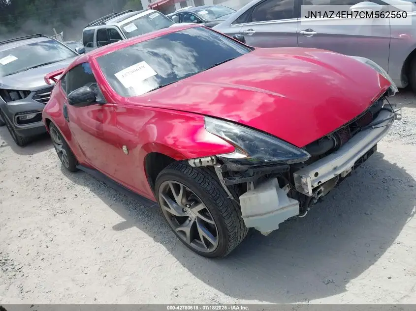 2012 Nissan 370Z VIN: JN1AZ4EH7CM562560 Lot: 42780618