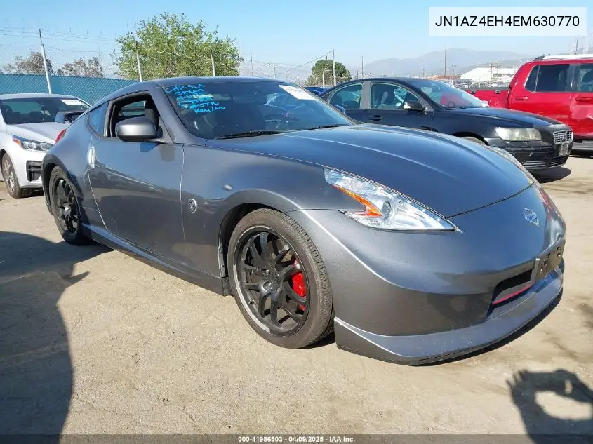 2014 Nissan 370Z Nismo VIN: JN1AZ4EH4EM630770 Lot: 41986503
