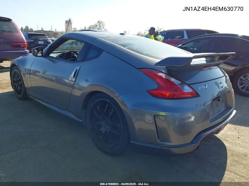 2014 Nissan 370Z Nismo VIN: JN1AZ4EH4EM630770 Lot: 41986503