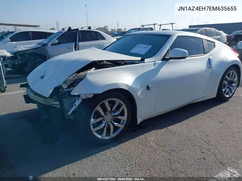 2014 Nissan 370Z VIN: JN1AZ4EH7EM635655 Lot: 42217280
