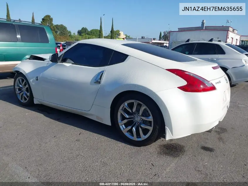 2014 Nissan 370Z VIN: JN1AZ4EH7EM635655 Lot: 42217280