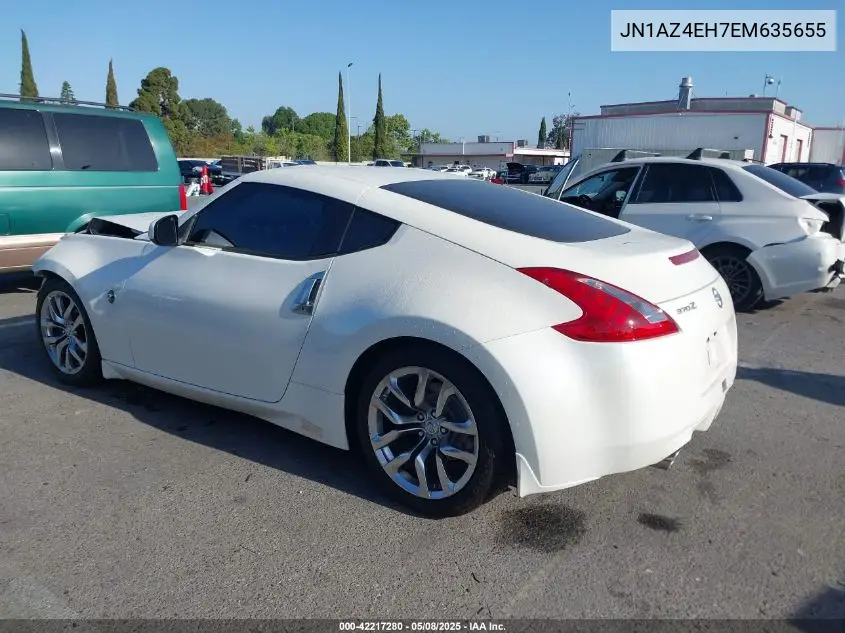 2014 Nissan 370Z VIN: JN1AZ4EH7EM635655 Lot: 42217280