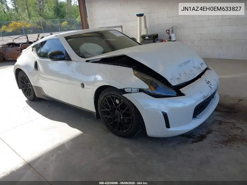 2014 Nissan 370Z VIN: JN1AZ4EH0EM633827 Lot: 42235366